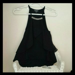 bebe spaghetti strap top women's sz xxs